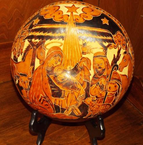 African carved bowl