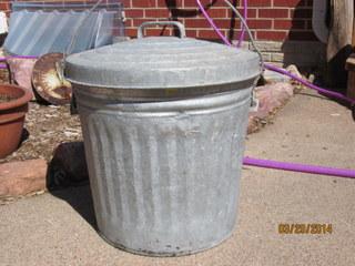 small galvanized bucket and lid