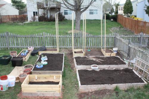 new soil/compost in old beds