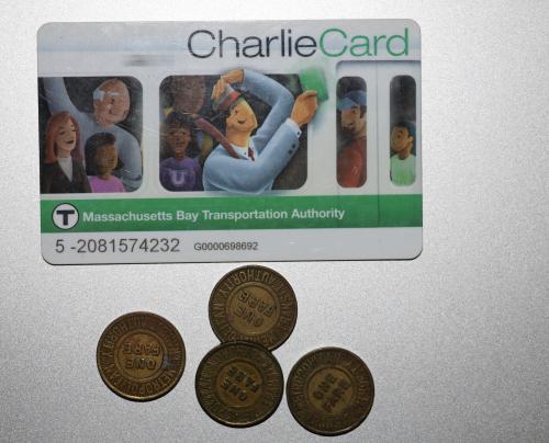 Charlie Card with old MTA tokens