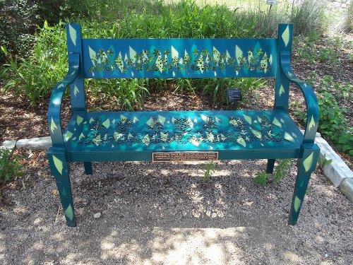 Bench in honor of former First Lady of Texas and the U.S. Laura Bush