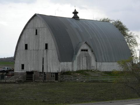 Gothic style roof barn.