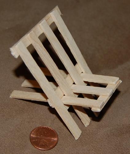 And made a tiny chair.