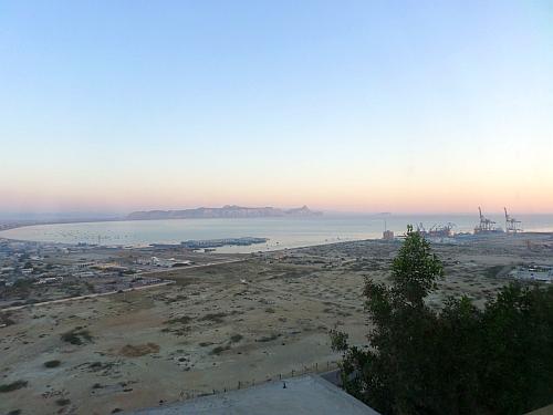 View of the under construction Gwadar deep sea port