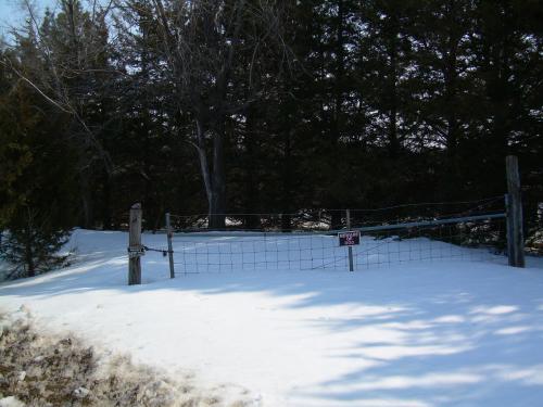 snow buried gate