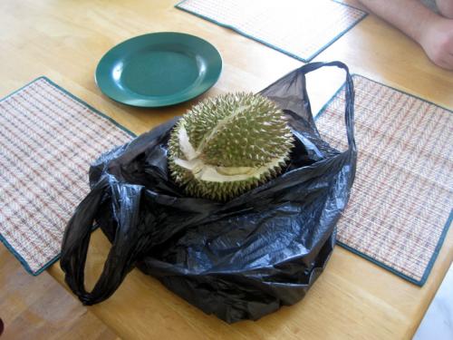 Durian before opening