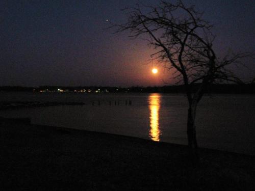 Perigee moon over Rock Creek, 3/19/2011