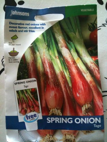 red spring onion packet
