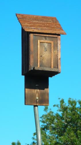 Outhouse Birdhouse-front