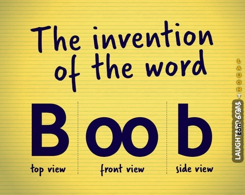 The Invention Of The Word Boob | Art Print